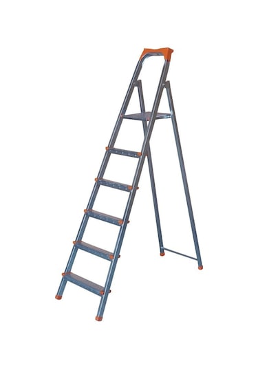 Yakut Serisi 5+1 Basamaklı Galvanizli Profil Merdiven - Ev - Bahçe - İş Yeri İçin Dayanıklı