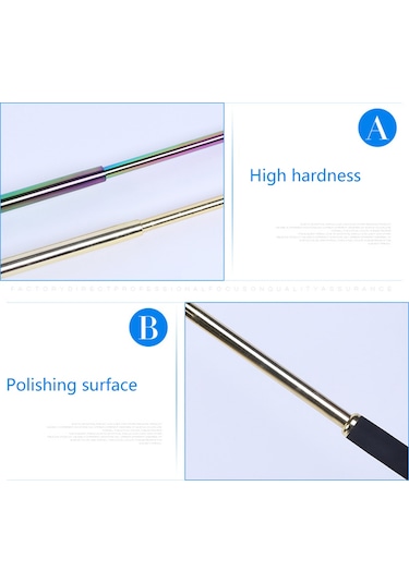 Symbee 64 Cm Uzunlukta Titanyum Çelik Savunma Çubuğu, Köpük Saplı, 26 İnç Genişletilebilir, Acil Durumlar İçin Dayanıklı Çok Renkli