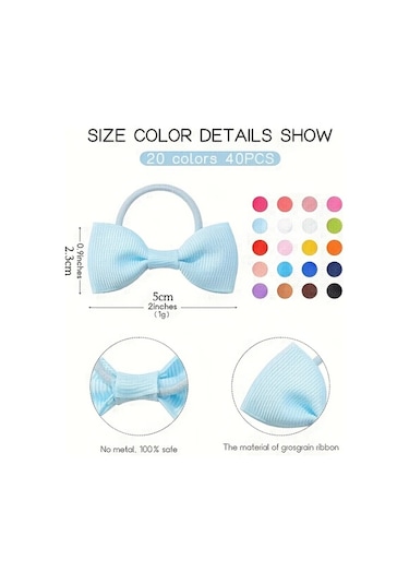 Willowhaven Genç Kızlar İçin 10'lu Paket Kurdeleli Saç Lastiği - Yumuşak Ve Kaymaz A-kahverengi A-kahverengi