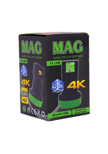 Mag Full Hd 4K Ledli Single Tekli Lnb 0.1Db