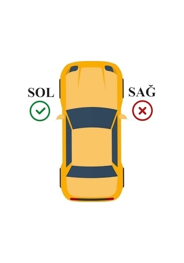 Jetta Ön Sol Kapı Kolu Tutamağı Cam Düğme Yuvası Siyah 2006-2011 Model Arası Uyumlu