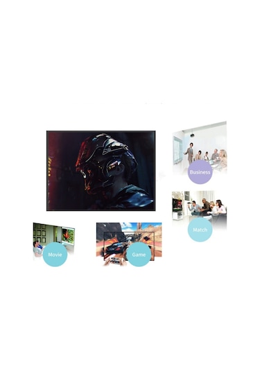 Geeroyoo 120 İnç 16:9 Taşınabilir Katlanabilir Projeksiyon Perdesi, Kırışıksız Ev Sineması Ve Toplantı Ekranı Jzr-gy