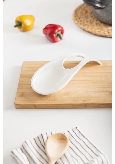 Akrilik Beyaz Tezgah Üstü Kirli Kaşıklık & Kepçe Altlığı Çok Renkli