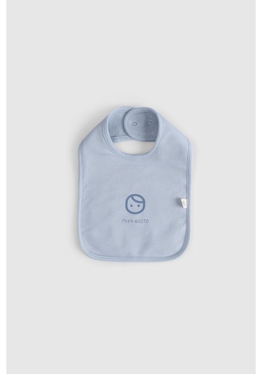 2'li Sıvı Geçirmez Mavi - Ekru Mama Önlüğü Mavi