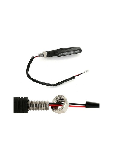 Monyee Motorcycle Led Sinyal Lambaları 12v 12leds - Dayanıklı, Su Geçirmez, Evrensel Uyum Honda, Yamaha, Suzuki, Kawasaki Vb. - Siyah Abs Kasa