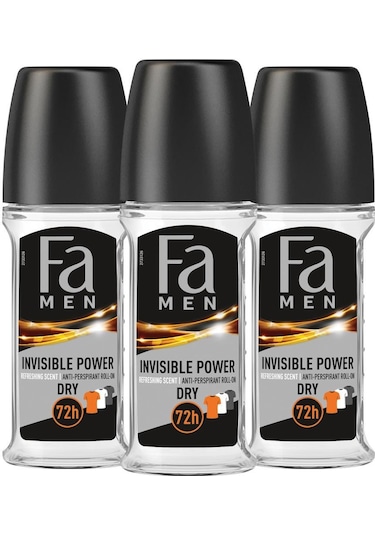 Fa Men Invisible Power Erkek Roll-On Deodorant 3 x 50 ML