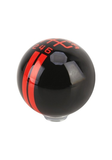 Wondernest Evrensel Araç Reçine Vites Topu Modifiye Manuel 6 Vitesli Sağ-r Siyah Kırmızı Siyah Kırmızı