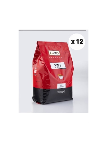 Fiero 3ü'1 Arada Kahve Vending Uyumlu 12 x 1 KG