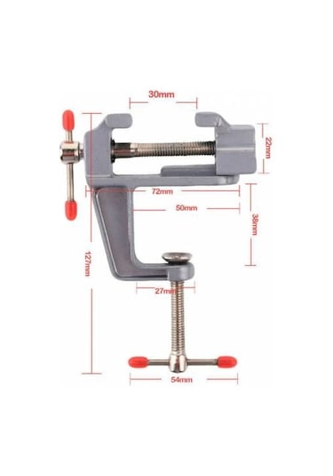 Işkence Aleti 30 MM Mengene Alüminyum Döküm Sıkma Sabitleme Ale
