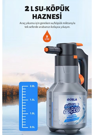 Şarjlı Otomatik Yüksek Basınçlı Oto Araba Temizleme Köpük