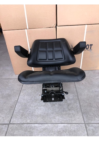 Pilot Traktör Koltuk Kollu Et62 Traktör Koltuğu Pilot Siyah Renk