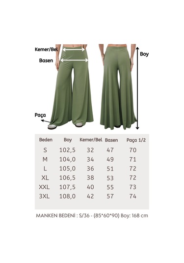 Penyebizden Pantolon Etek-çağla Yeşil Çağla Yeşili