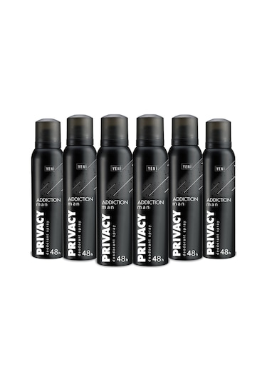 Privacy Man Addiction Erkek Sprey Deodorant 6 x 150 ML