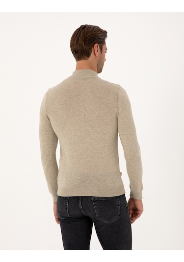 Pierre Cardin Erkek Kum Melanj Kazak /triko 50314176-vr123 Kum Melanj