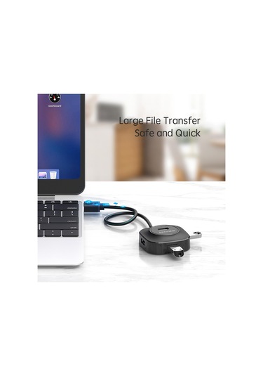 Springsun Dizüstü Bilgisayar İçin Usb Şarj Portlu Yüksek Hızlı 4 Portlu Usb2.0 Hub Çoklu Arayüzlü Hub Genişletici Konsantratörü