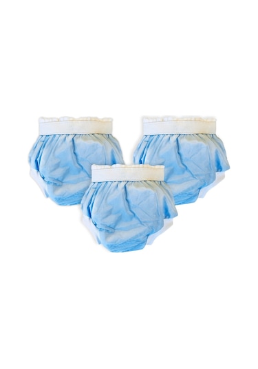 Pierre Cardin 3'lü Alıştırma Külodu 16-22kg - Mavi