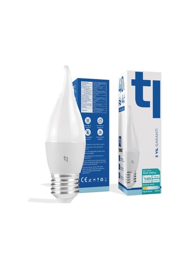 Redeem C37a E27 Mum Ampul, Titreşimsiz, Göz Konforu, 505 Lümen, Soğuk Beyaz, 6500 Kelvin