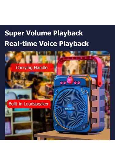 Kangvka Q53 Siyah Taşınabilir Bluetooth Hoparlör - 4.0" Subwoofer, Yoğun Taban, Fm Radyo, Tf Kart/usb/dinamik Girişi, Canlı Ses Yayını, Müzik Oynatıcı