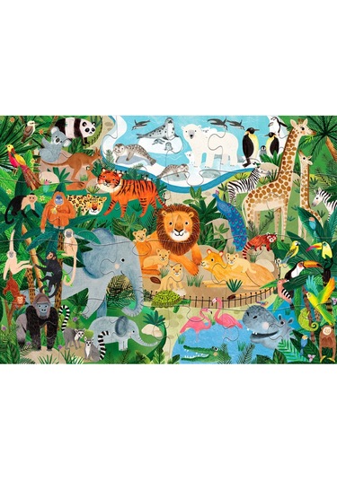 Crocodile Creek Puzzle - 24 Parça - Hayvanat Bahçesi