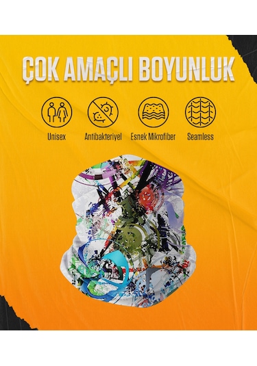 Musclecloth Çok Amaçlı Boyunluk Color Rush Çok Renkli