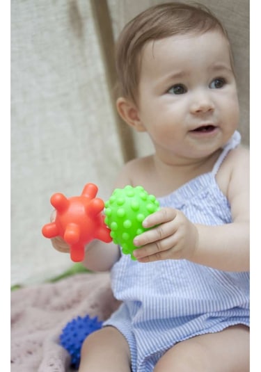 Sensory Duyusal Plastik Bebek Top Banyo Oyuncağı 5 Adet