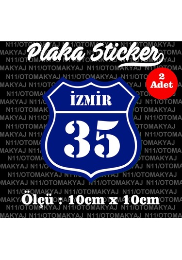 35 İzmir İl Şehir Plaka Sticker Futbol Spor Kulüb