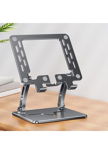 Homyl Tablet Stand Tutucu Kaymaz Taban Siyah-kare-delik