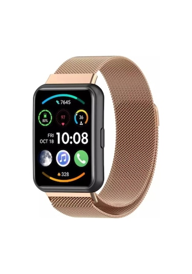 Huawei Watch Fit 2 Uyumlu Metal Mıknatıslı Kordon