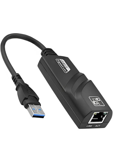 Usb 3.0 To Ethernet Adaptör 10-100-1000 Mbps Lan Dönüştürücü Laptop Ve Pc İçin Yüksek Hızlı Rj45 Ağ Bağlantı Adaptörü