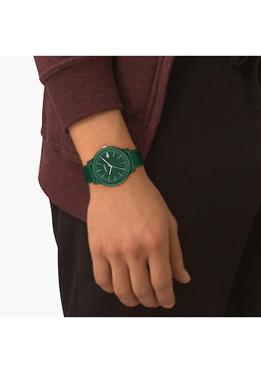 Lacoste LAC2011238 Silikon Yeşil 42 mm Erkek Kol Saati