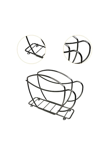 Homyl Tezgah Bar Restoran Için Kağıt Peçetelik Peçete Siyah