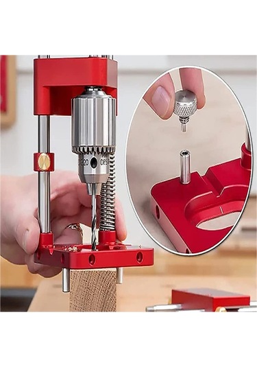 Sones Doğru Konumlandırma Kemer Delme Ahşap Matkap Ahşap İşleme Konum Belirleme Aksesuarları Aracı, Stil: Plastik Kırmızı