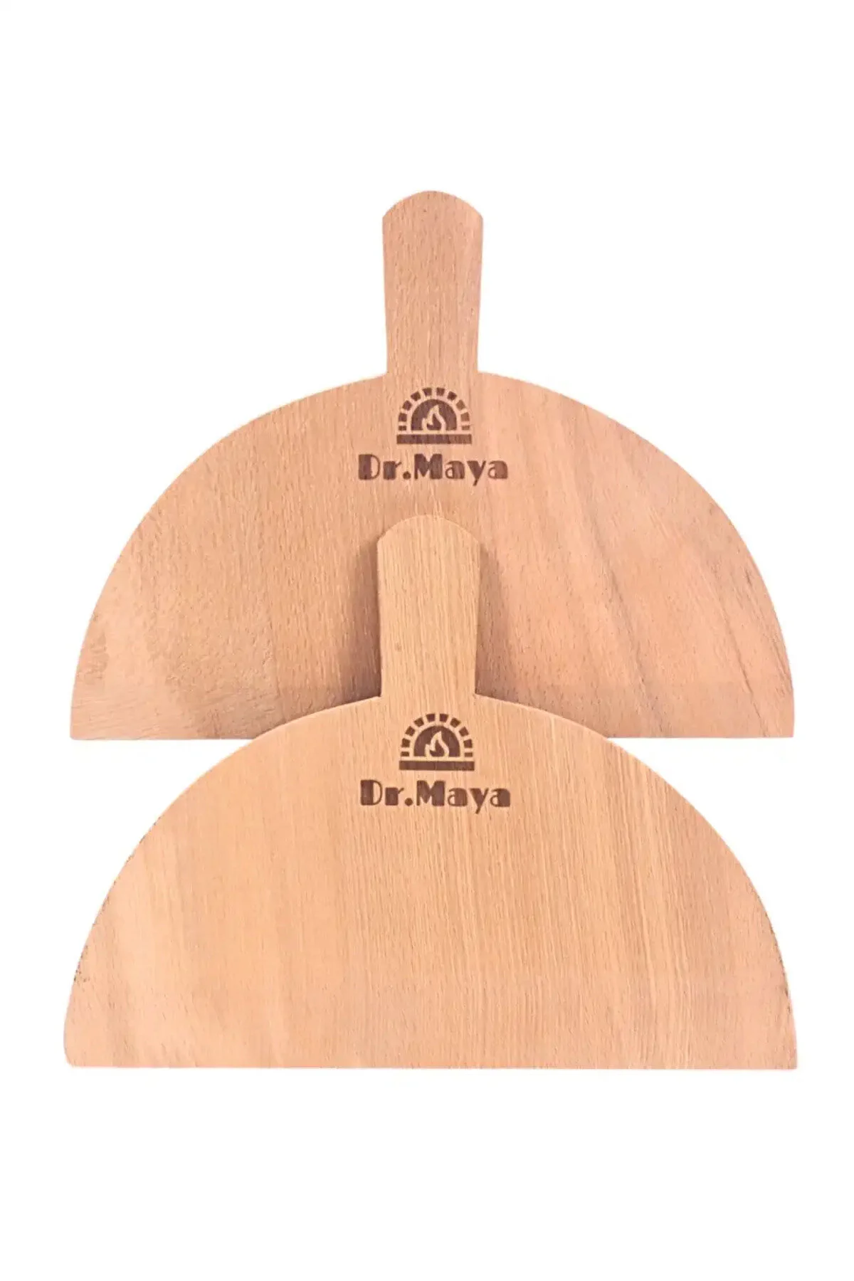Taş Fırın Uyumlu 2'li Pizza Kürekleri Ahşap
