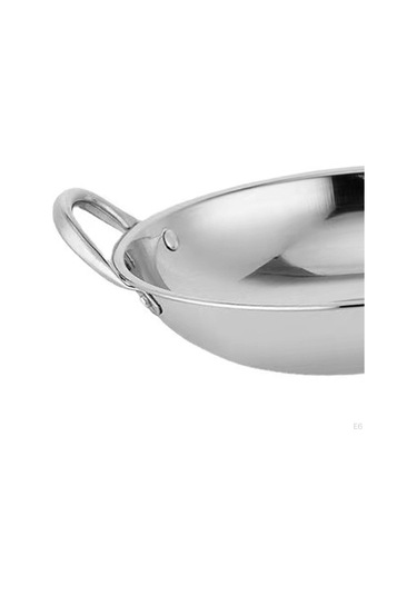 Kore Ramen Erişte Pot Tava Kuru Tencere Ev Çift Kulplu Kimchi Çorbası 28cm