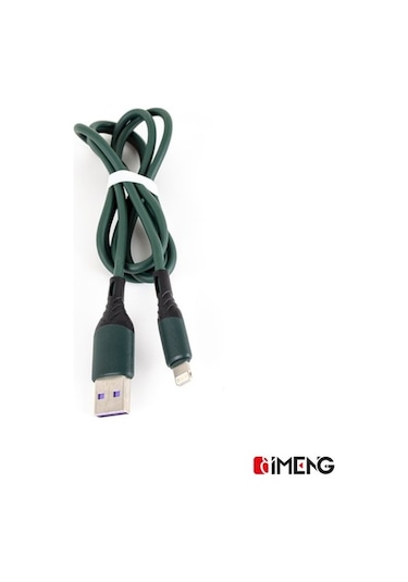 Imeng 6A Usba To Lightning Data Ve Hızlı Şarj Kablosu Ml60 Yeşil