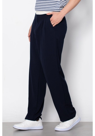 Barrels And Oil Baggy Kumaş Pantolon - Lacivert-lacivert Lacivert