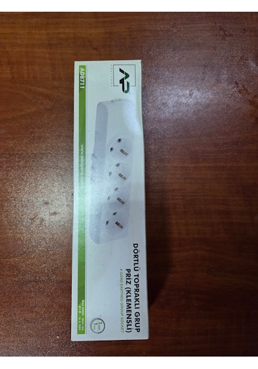 4lü Topraklı Klemensli Grup Priz