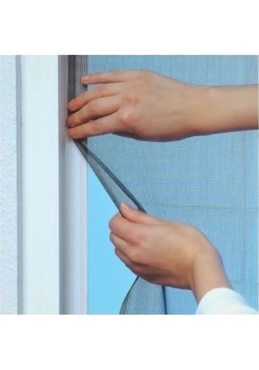 Tek Kanat Siyah Yıkanabilir Sökülüp Takılabilir Sineklik - 75x125 Cm