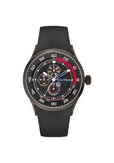 Nautica A15649G Siyah Silikon Saat Kordonu