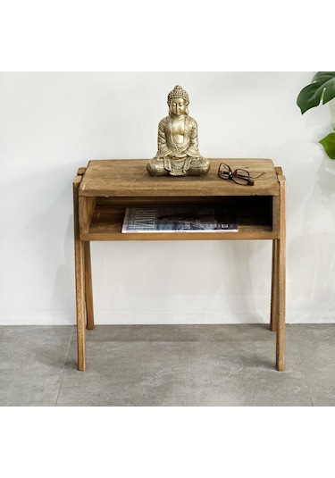 Ahşap Komodin Sehpa Yan Sehpa Açık Raf 5316