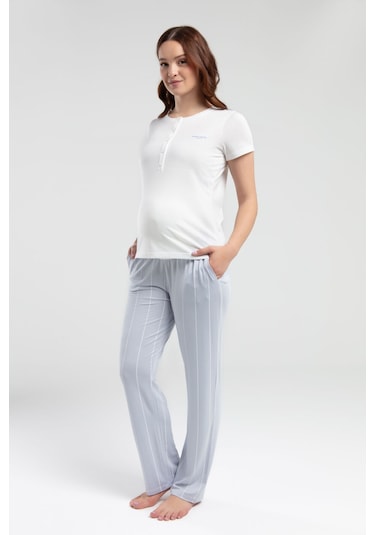 Pierre Cardin Kadın Beyaz Pijama Takımı Pc8976-s-v1