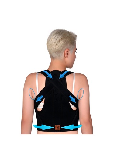 Balenli Dik Duruş Korsesi Sırt Ve Bel Kamburluk Önleyici Dik Durma Korsesi Unisex Kalın Balenli