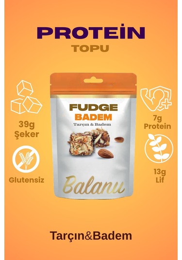 Fudge Tarçınlı & Bademli Atıştırmalık 100gr X3 Adet
