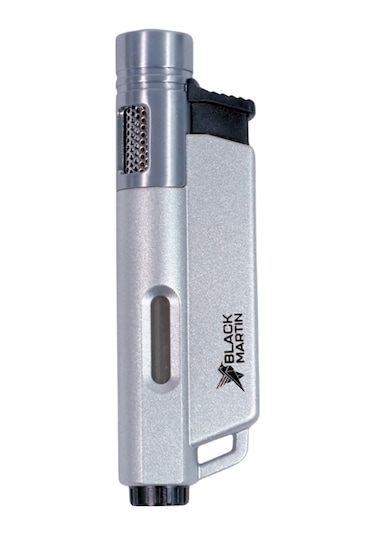 Black Martin Tek Torch Pürmüz Gümüş Puro Çakmağı - Tr9301