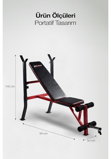 Ayarlanabilir Mekik Bench Ağırlık Sehpası Luna
