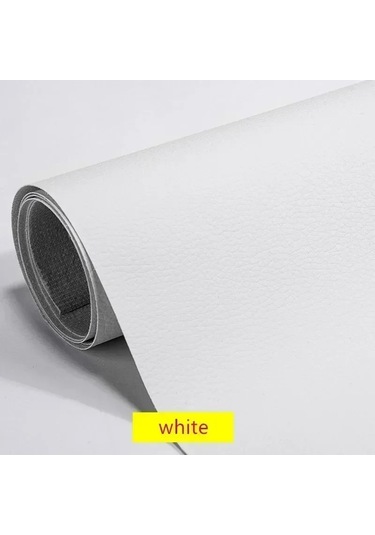 Kanepe Deri Tamir Yama Çok Fonksiyonlu Diy Kendinden Yapışkanlı Deri Yama Su White 300x50cm