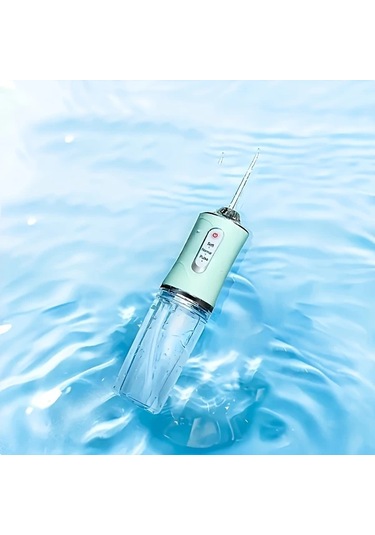 Willowhaven Yeşil Şarj Edilebilir Su Diş İpi 4 Jet Başlıklı Usb Şarj Taşınabilir Diş Temizleyici