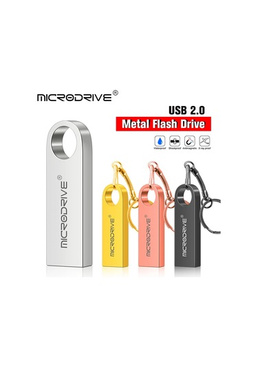 Su Geçirmez Usb Flash Sürücü Kalem Sürücü 4 Gb 8 Gb 16 Gb 32 Gb 64 Gb Metal Altın 8gb 1