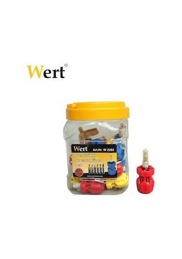 Wert 2202 Bits Uçlu Topaç Tornavida Seti 1 Adet
