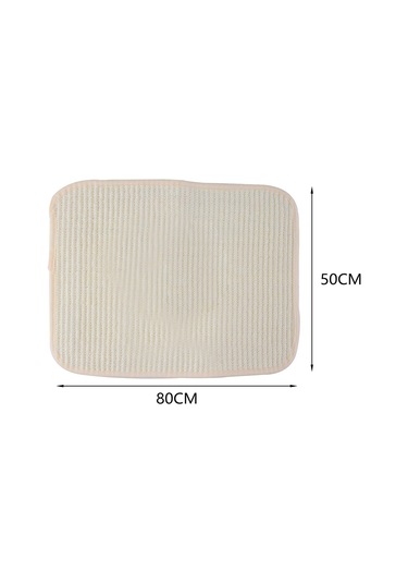 Homyl Kedi Tırmalama Matı Kaymaz Sisal Pet Malzemeleri L-80cmx50cm